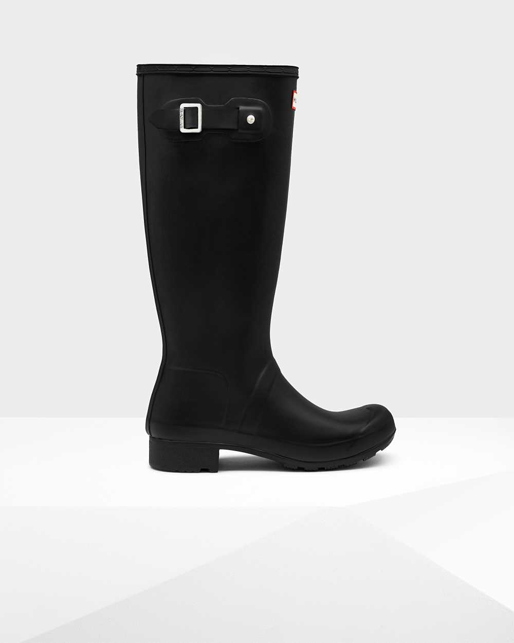 Hunter Women's Original Tour Foldable Tall Wellington Boots Black,CVIS50271